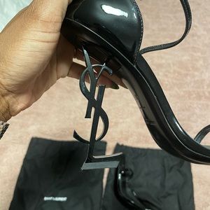 Black YSL Sandal Heels Size 40. Only a year old and worn 3 times.